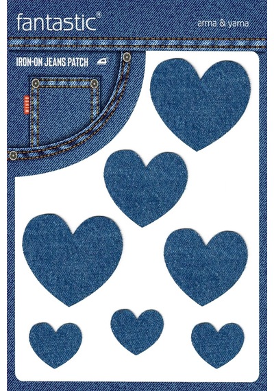 Ütü Ile Yapışan Kot Arma Kot Yaması, Denim, Jeans Onarım & Dekoratif Amaçlı Buz Mavi