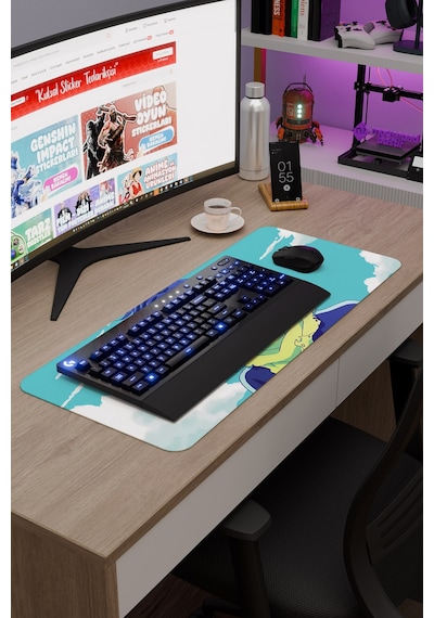 Noragami Kaymaz Dikişli Kauçuk Oyuncu Mousepad V4 - 70x30 Xl Gaming Mouse Pad Fare Altlığı