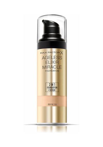 Max Factor Ageless Elixir 2'Si 1 Arada Fondöten + Serum 55 Beige