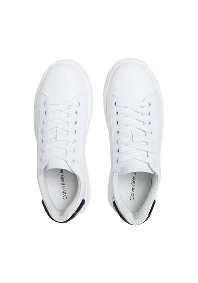 Kadın Chunky Cupsole Ru Patch Lth Wn Sneaker - Beyaz-8673 Bright White/black