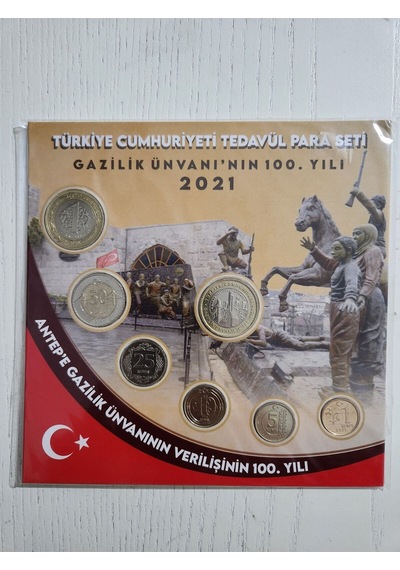 Antep Gazilik Ünvanının 100.yılı 2021 Set. Tedavül Hatıra