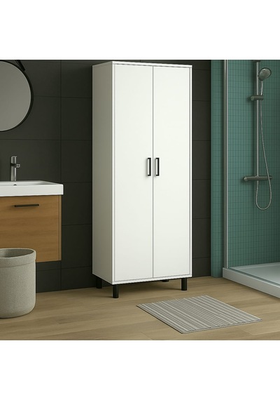 Çok Amaçlı 2 Kapılı Banyo Dolabı Beyaz