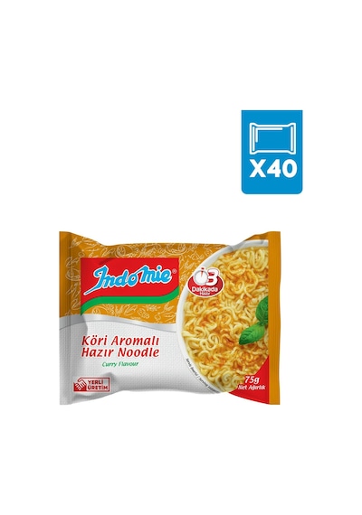 Indomie Köri Çeşnili Hazır Noodle 40 x 75 G