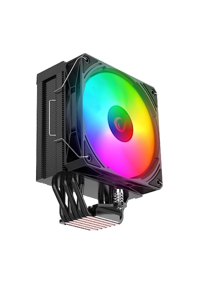 Rampage Octagon C70 Siyah 12cm Argb Sıcaklık Göstergeli Hava Soğutucu - Octagon C70 Sıyah