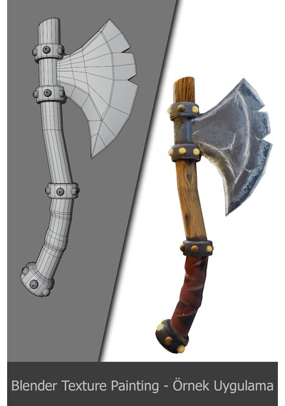 Blender Texture Painting Video Ders Eğitim Seti
