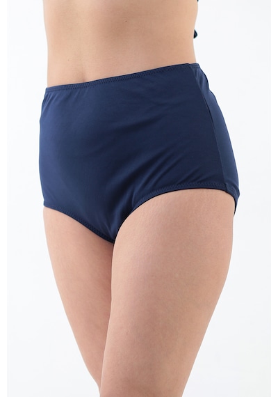 Kadın Büyük Beden Yüksek Bel Toparlayıcı Bikini Altı Lacivert