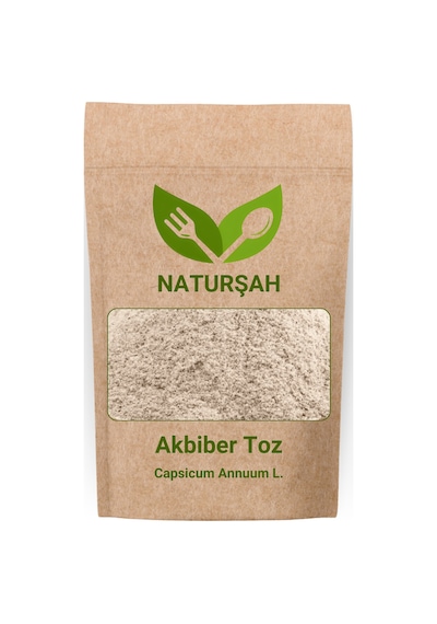 Naturşah Akbiber Beyaz Karabiber Toz Öğütülmüş Capsicum Annuum L. 500 G