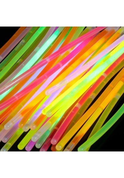 Fosforlu Çubuk Glow Stick Fosforlu Bileklik 100 Adet N11.23