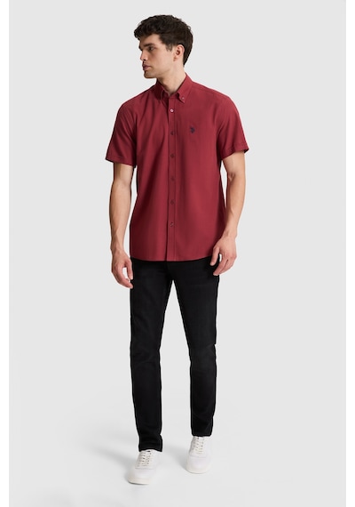 U.S. Polo Assn. U.s. Polo Assn. Erkek Vişne Gömlek Kısa Kollu 50324727-vr223 U.S. Polo Assn. U.s. Polo Assn. Erkek Vişne Gömlek Kısa Kollu 50324727-vr223