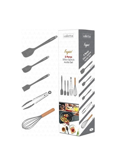 Valletta Vlt1132 Fugazi 5'li Spatula Set Gri Diğer