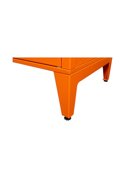 Alfafonet Ziglat Serisi Kilitli Metal Home Office Dolabı Metal Kapaklı Turuncu Ral 2004 450x1500x450 Mm