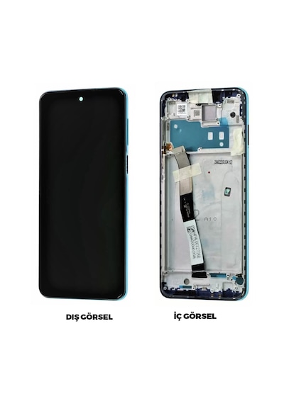 Teknonet Xiaomi Redmi Note 9 Pro Uyumlu Lcd+dokunmatik+çıtalı - Mavi