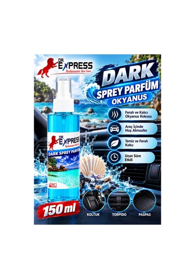 Oto Parfüm 150ml Araç Koku Sprey Okyanus 150ml