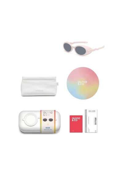 Olivio&co Creative Shield Çocuk Güneş Gözlüğü - Shell Pink Çok Renkli