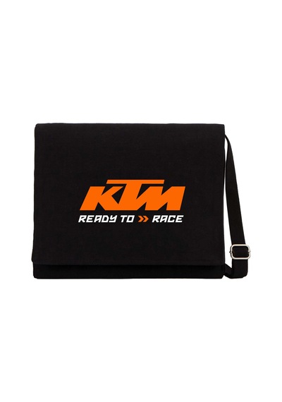 Ktm Ready To Race Siyah Kanvas Postacı Çantası