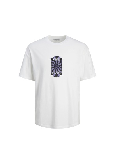 Jack & Jones Erkek Sırt Baskılı Oversize T-shirt - 12256930 001