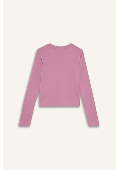 Defacto Kız Çocuk Slim Fit Dar Kesim Bisiklet Yaka Baskılı Fitilli Kaşkorse Uzun Kollu Tişört C7465a825aupn455 Pembe Defacto Kız Çocuk Slim Fit Dar Kesim Bisiklet Yaka Baskılı Fitilli Kaşkorse Uzun Kollu Tişört C7465a825aupn455 Pembe