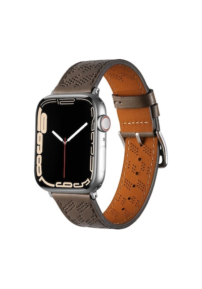 Apple Uyumlu  Watch 38 MM 40 MM 41 MM 1/2/3/4/5/6/se/7/8/ultra Kordon Diagonal Hermes Deri Kordon