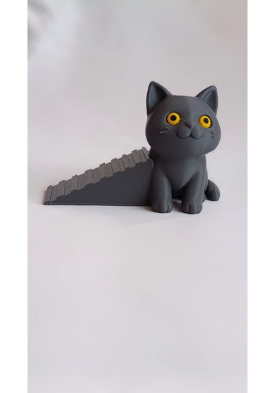 Kapı Stoperi / Dekoratif & Kaymaz Taban / Kedi Figürlü / Kapı Tutacağı/ Hediye
