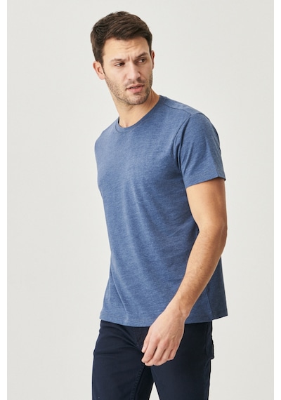 Ac&Co / Altınyıldız Classics Slim Fit Dar Kesim Bisiklet Yaka 5'Li Tişört Paketi - 554388801 Çok Renkli