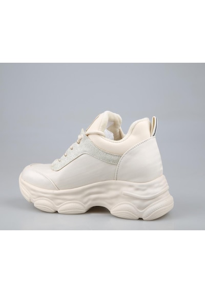 Guja 24k302 Dolgu Topuk Bej Kadın Sneakers Bej