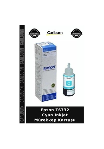 Özel Seri Epson T6732 Cyan İnkjet Mürekkep Kartuşu Görsel Ev Sıvı