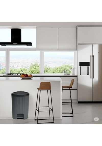 Exclusive Serisi Bas Aç Ve Pedallı 12 Litre Çöp Kovası 10l Siyah
