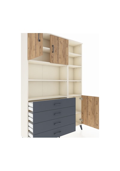 Arges Dolap 9 Raflı 4 Çekmeceli 3 Kapaklı 132x30x195 Aytaşı-çam/antrasit Atlas Çam/antrasıt Arges Dolap 9 Raflı 4 Çekmeceli 3 Kapaklı 132x30x195 Aytaşı-çam/antrasit Atlas Çam/antrasıt