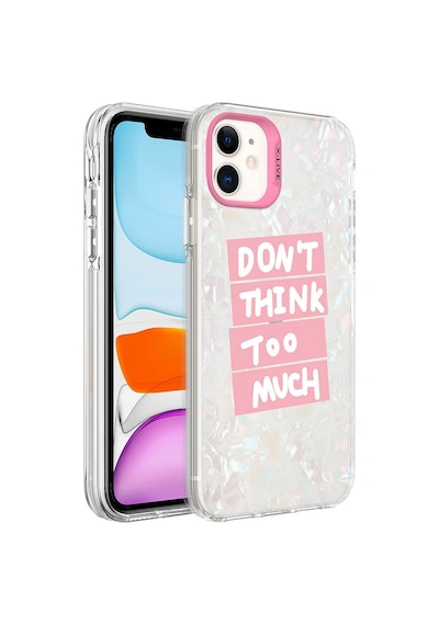 Kilifone - İphone 12 Uyumlu Kılıf Mermer Desenli Koruyucu Marbello Kapak - Pembe - T27557