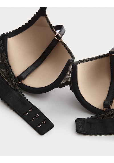 Marks & Spencer LaceWear Dantel Detaylı Destekli Sütyen T81006841F Siyah