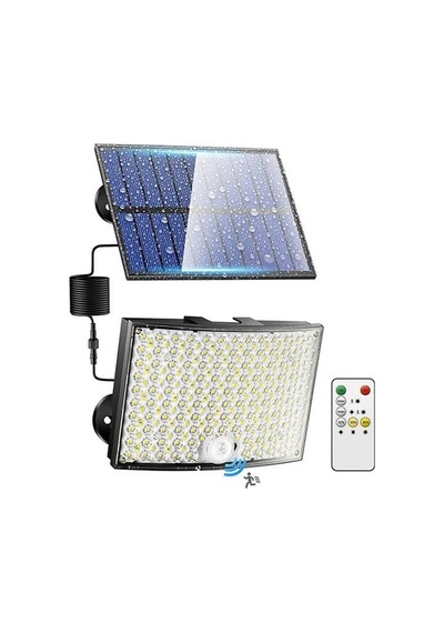268 Led'li Solar Projektör 60w Güneş Enerjili 5 Mt Kablo Sensörlü Kumandalı Heroled Dış Mekan Aydınlatma Ip65 Sku: Zeusstk310b070d74