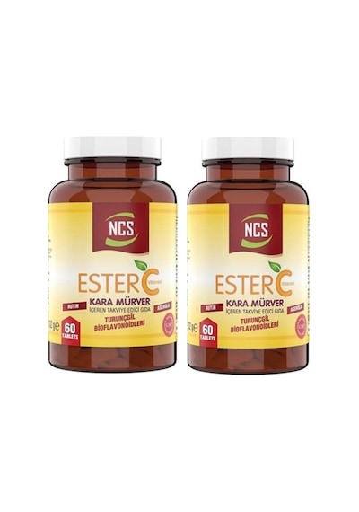 Ncs Ester C Vitamin 1000 MG Kara Mürver 120 Tablets+Hap Kutusu