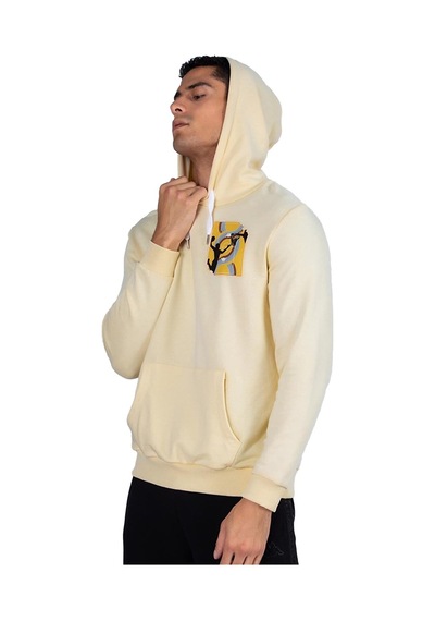 Kappa Erkek Sweatshirt Authentic Graphik Vincent Tk Fleece 341H5W Bej