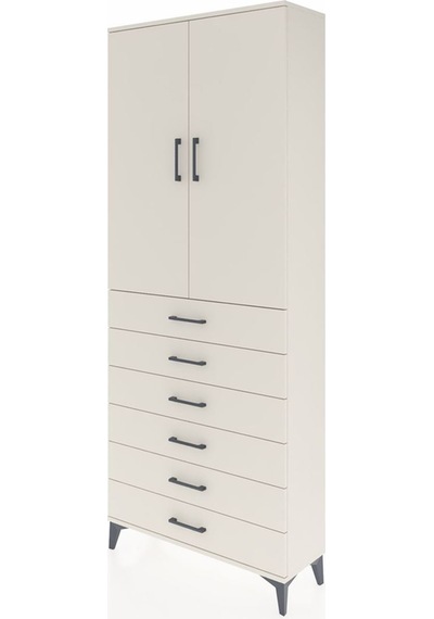 Arges Dolap 2 Raflı 6 Çekmeceli 2 Kapaklı 88x30x221 Aytaşı-ay... Aytaşı