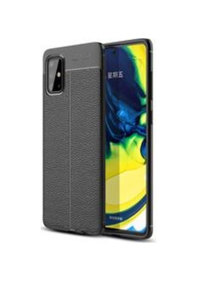 Galaxy A71 Kılıf Zore Niss Deri Desenli Silikon Kılıf