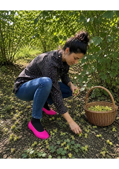 Zenne Kaymaz Tabanlı Makosen Bahçe Ve Tarım Ayakkabısı 36-42 Pembe