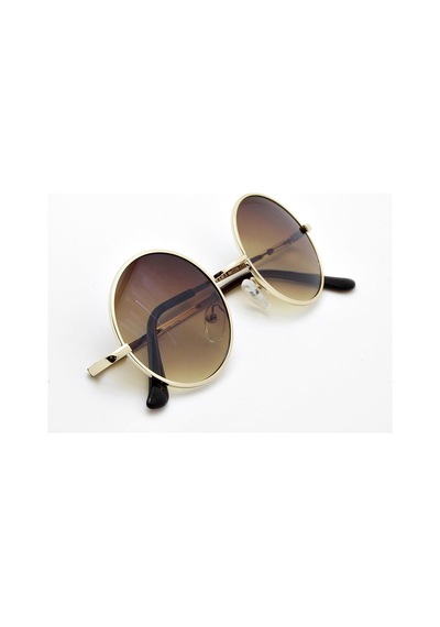 Extoll John Lennon Yuvarlak Unisex Güneş Gözlüğü Kahverengi Jlkhv