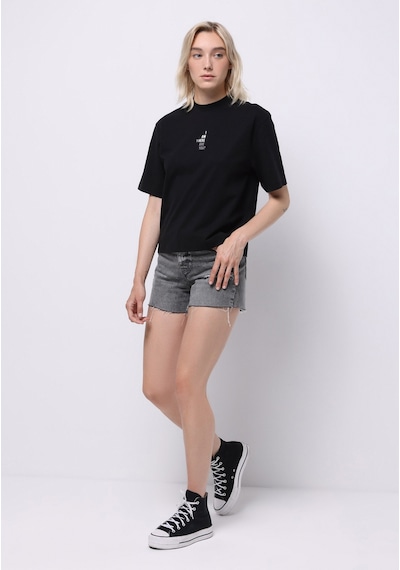 Colin's Colins Mom Fit Yüksel Bel Düz Kadın Denim Jean Şort Cl1073889 Q1.v1 Dn05072 Denim