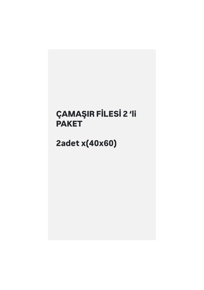 2 Adet 40x60cm Çamaşır Filesi Tr Diğer
