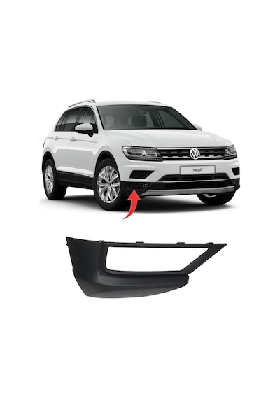 Vw Tiguan Sağ Sis Kapagı Sisli Kavisli 2017-2020 5na853212b