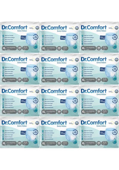 Dr.comfort Hasta Bezi Yetişkin Emici Külot Xl 12pk 30 XL