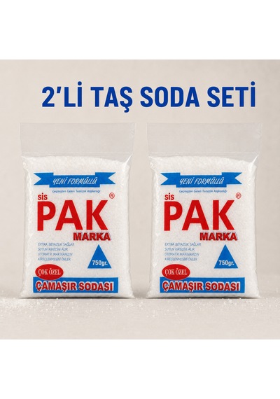 2'li Taş Çamaşır Sodası