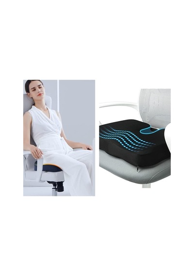 Ankanorm Ortopedik Oturma Minderi Visko Cocix Elastik Minder Basur Hemoroid Minderi Oturma Simidi Yastığı Dik Duruş Minderi Sku: Mır8690010173720 Acı Kahverengi