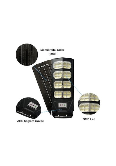 Forlife 300w Güneş Enerjili Solar Sokak Ve Yol Aydınlatma Armatürü