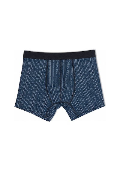 Cazador Erkek Boxer Desenli Pamuklu Ve Likralı 93030 Mavi