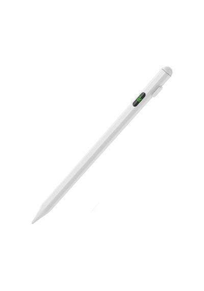 Lexroo Pencil 19 Stylus Dijital Led Göstergeli Dokunmatik Tablet Kalemi - Beyaz