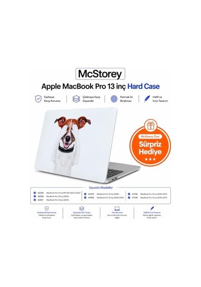 Macbook Pro 13 Baskılı Kılıf A1706 A1708 A1989 A2159 A2251 A2289 A2338 M1 M2 Uyumlu Sert Kılıf İnce Hafif Koruyucu Kapak Dog01nl Dog 67