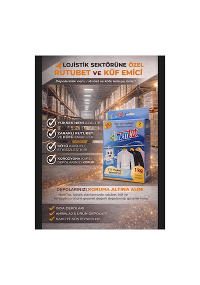 Rutubet Giderici Nem Toplayıcı Koku Küf Ve Korozyon Önleyici 2 Kutu 4 Paket 2 Kg