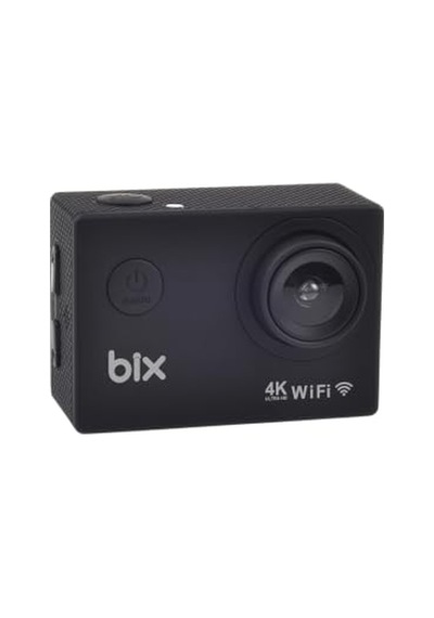 Bix Pulse 2 Wi-fi 4k 30fps Aksiyon Kamerası 20 Mp Web Kamera Modlu 30 Metre Su Geçirmez Kılıflı Bisiklet Motosiklet Vlog Kamerası Siyah Siyah