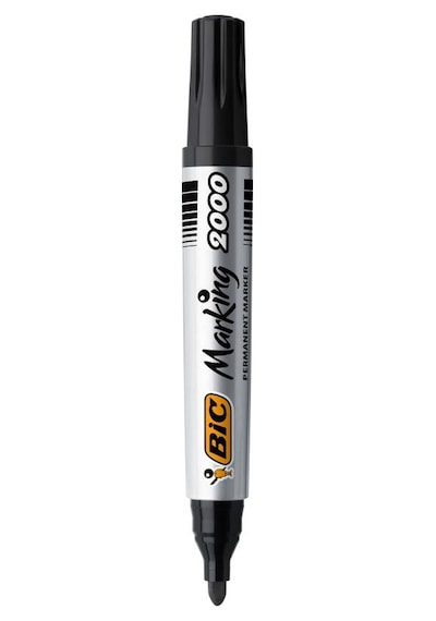Bic Marker 2000 Yuvarlak Uç Koli Kalemi Siyah 12'li Kutu